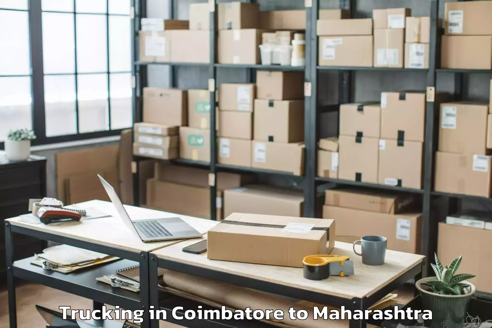 Expert Coimbatore to Bhamragarh Trucking